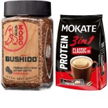 Кофе растворимый и упаковка Mokate 